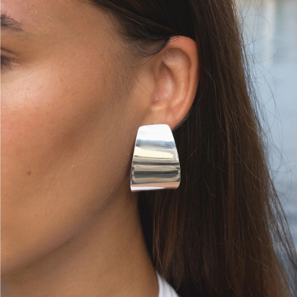 Elegant Silver Statement Earrings